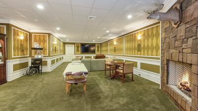 It features six fireplaces. Courtesy Douglas Elliman Realty