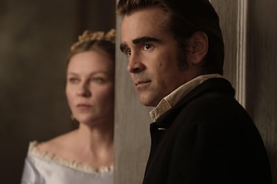 Kirsten Dunst and Colin Farrell star in The Beguiled. Rex Features