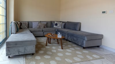 The living room area.