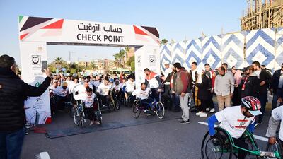 The 6th edition of the Zayed Charity Marathon kicked-off today in the Egyptian city of Suez. The marathon is being held under the patronage of His Highness Sheikh Mohamed bin Zayed Al Nahyan, Crown Prince of Abu Dhabi and Deputy Supreme Commander of the UAE Armed Forces. Monies raised during the marathon will be donated to Cairo University's National Cancer Institute. WAM/Nour Salman