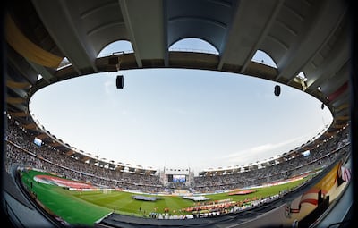 Zayed Sports City Stadium in Abu Dhabi is one of the UAE's largest venues. AFP