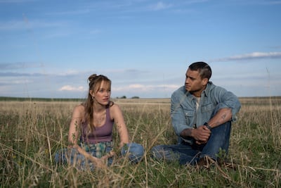 Reminders of Him stars Maika Monroe, left, and Tyriq Withers. Photo: Universal Pictures