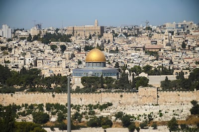 The Dome of the Rock Mosque in Al Aqsa Mosque compound is seen in Jerusalem's Old City in Palestine. Mahmoud Illean / AP