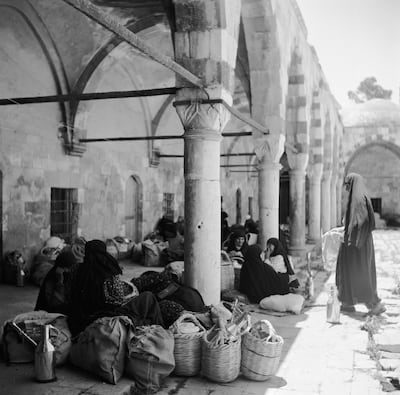 A market near Sultan Suleiman mosque in Damascus in 1956. Getty Images