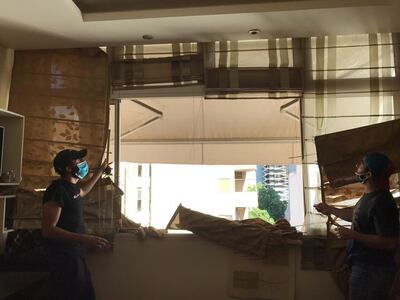 Alex Habr, 28, was among scores of Lebanese who took to the streets to help clear up the rubble after the port blast