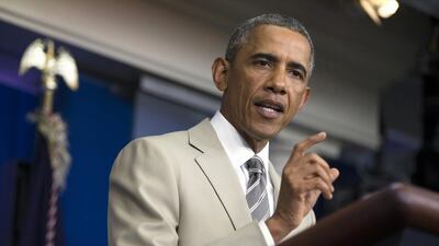 President Barack Obama has voiced his tactics for taking on ISIL, but can he show a strategy? Photo: Evan Vucci / AP
