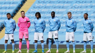 MANCHESTER CITY RATINGS: Ederson - 6. Had little chance of saving Stuart Dallas’ opener but did brilliantly to deny Raphinha with his feet near the end. Had the ball put through his legs at the end. Getty