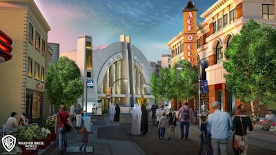 If Batman has Gotham City, Superman will have Metropolis, where visitors can stroll the streets under towering skyscrapers. Courtesy Miral