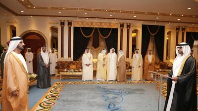 Six new UAE ambassadors to friendly countries have been sworn in before Vice President and Ruler of Dubai, Sheikh Mohammed bin Rashid. Present at the event were H.H. Lt. General Sheikh Saif bin Zayed Al Nahyan, Deputy Prime Minister and Minister of the Interior, H.H. Sheikh Mansour bin Zayed Al Nahyan, Deputy Prime Minister and Minister of Presidential Affairs, and H.H. Sheikh Abdullah bin Zayed Al Nahyan, Foreign Minister. Those who took the oath of office were UAE Ambassadors-designate Ahmed Abdul Rahman Al Bana to India, Mohammed Yusouf Al Awadi to Peru, Gazi Abdullah Al Mahri to Ethiopia, Abdullah Abdul Rahman Al Tunaiji to Mongolia, Khaled Omran to Japan and Badr Abdullah Al Matrouchi to Cuba.