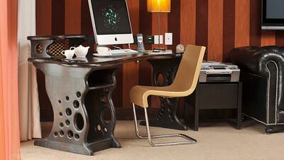 The Carousel Suite in myhotel in Brighton showing the bath area. The entire hotel group uses feng shui in everything they do under William Spear’s direction. Courtesy Courtesy James Pike / myhotel