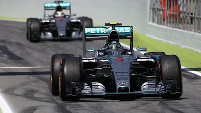 The order at the Spanish Grand Prix was reversed from the previous times, with Nico Rosberg finishing ahead of teammate Lewis Hamilton this time, it was the third 1-2 finish of the season for Mercedes-GP. Since Sebastian Vettel and Ferrari surprised them in March, the German team have been out to prove a point on their strength. Clive Mason / Getty Images