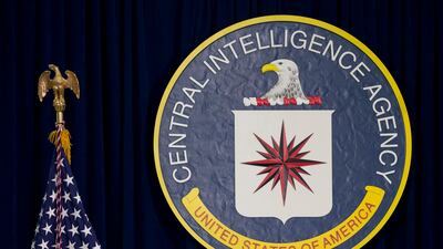 The logo at CIA headquarters in Langley, Virginia. AP