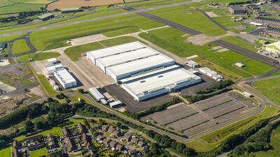 Aston Martin's St Athan facility. The site in South Wales will become the British luxury car maker’s second UK manufacturing plant. Courtesy Aston Martin