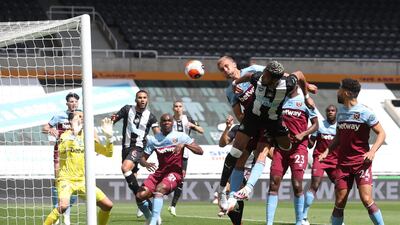 Joelinton - 5: A frustrating performance from the Brazilian. Playing in a wider role but offered very little threat and shows no urgency to get himself into attacking positions in the opposition box. Not enough from a £40m player. AFP