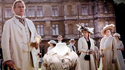 The exterior shots in Downton Abbey as well as most of the interior shots are taken at Highclere Castle in Hampshire. AP