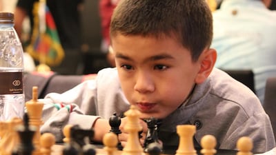 Javokhir Sindarov at the Abu Dhabi International Chess Festival on September 1, 2015. Courtesy of Amruta Mokal