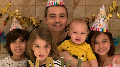 L-R: Anas Moshaya, Yusuf Moshaya, Mohamed Moshaya, Jad Moshaya and Iman Moshaya. Courtesy: Mohamed Moshaya