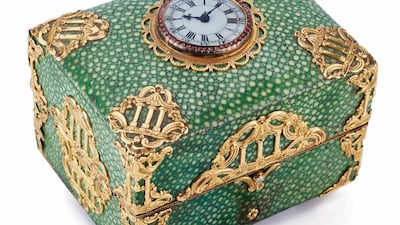 Jorg Gray jewellery casket, circa 1755. All photos: Antiquorum