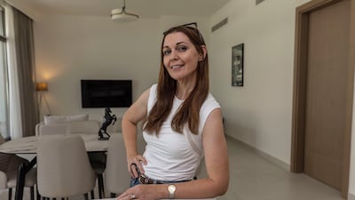 Angela McKillop rents a home in Tilal Al Furjan, Jebel Ali, on the southern outskirts of Dubai. All photos: Antonie Robertson / The National