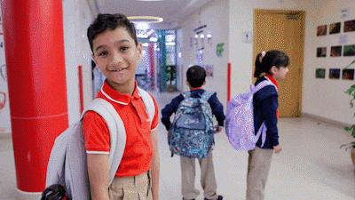 Pupils have returned to classrooms as schools across the UAE begin the new academic year