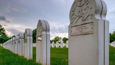 Graves of Muslim soldiers who died as part of the Allied effort during the First World War. David Crossland / The National