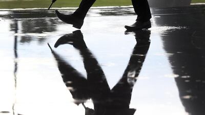 The National Centre of Meteorology and Seismology on Tuesday reported heavy rain in Abu Dhabi, Dubai and Bani Yas. Delores Johnson / The National