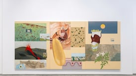 Syrian artist Sara Naim's latest exhibition in Dubai is made up of large-scale canvases. Photo: The Third Line