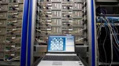 Champion chess computer "Hydra " at PAL Technology's office.