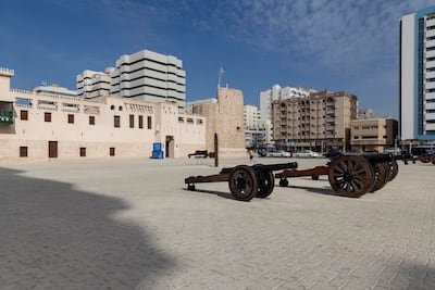 Cannons lined up outside the fort. Antonie Robertson / The National