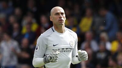 Goalkeeper Willy Caballero was one of three players released by Manchester City on Thursday, May 25, 2017.
