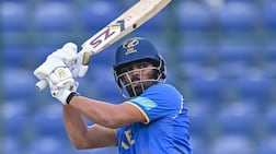 UAE's Aryansh Sharma top scored in the win over Jersey. AFP