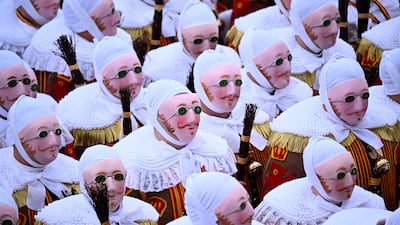 The Carnival of Binche in Hainaut, Belgium. AFP