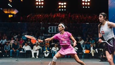 Nouran Gohar clinched her first World Championship title after defeating defending champion Nour El Sherbini. Photo: PSA