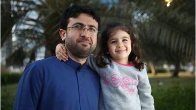 A father and daughter. Families are central to UAE life, but not all may look the same.