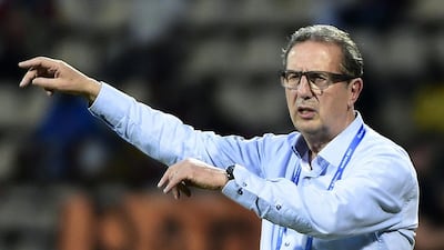 Algeria's Belgian manager Georges Leekens reacts during the 2017 Africa Cup of Nations Group B match against Tunisia in Franceville. Khaled Desouki / AFP