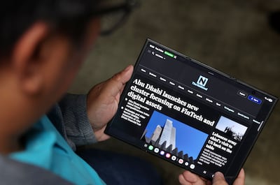 Get ready for a big piece of digital real estate in your hands. Chris Whiteoak / The National