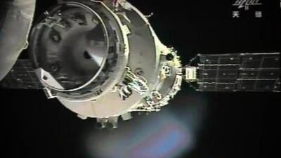 There was a surge of national pride in China when the Shenzhou-9 docked with the Tiangong-1 module 343 kilometres above the Earth. AFP PHOTO / Jiuquan Space Centre