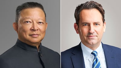 Martin Tan, Arcapita chief investment officer, left, and Steve Luthman, global head of real estate at Hines. Photo: Supplied