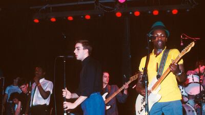 Byers, Golding, Hall, Sir Horace Gentleman Panter and Staple of The Specials performing in Los Angeles, US, in March 1980. Getty Images