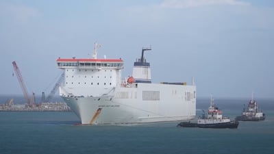 The Mother of the Nation is the 13th aid vessel to set sail from the UAE. Wam