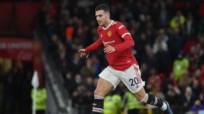 SUB: Diogo Dalot NA. On for Greenwood on 81. Attacked. AP Photo