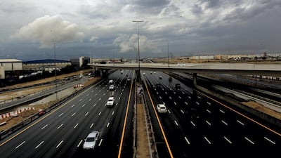 A General view of Sheikh Zayed Road in Dubai . Satish Kumar/ For the National
