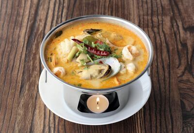 Seafood soup at Sticky Rice. Chris Whiteoak / The National