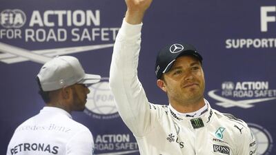 Nico Rosberg is guaranteed the Formula One drivers' championship title if he wins the Brazilian Grand Prix on Sunday. Wallace Woon / EPA