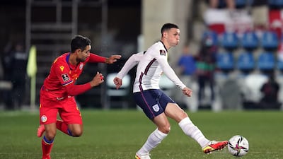 England's Phil Foden in action. PA