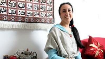 To achieve the 'home-away-from-home' feeling, Najet Mosbah decorated her house with ethnic cabinets, vases and wall hangings from her travels abroad.