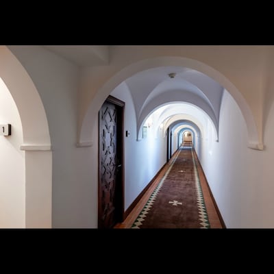 The Parador de Jaen in Andalucia, Spain was once a 13th-century Arab fortress, and boasts a storied ghostly history. Photo: Parador de Jaen