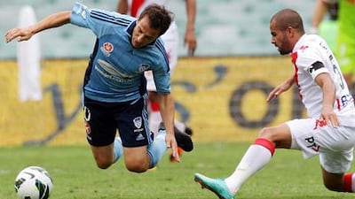 Alessandro Del Piero in action for Sydney in the A-League.