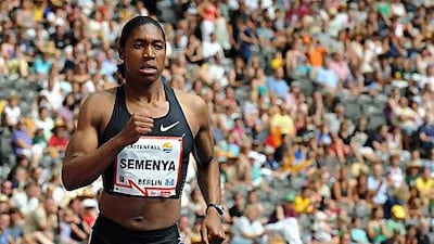 Caster Semenya wins the women's 800m at the International Stadium Festival in Berlin's Olympic Stadium earlier this week.