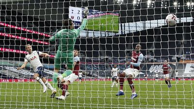 WEST HAM RATINGS: Lukasz Fabianski - 6: Must have feared the worst with Spurs three up in the opening quarter but kept West Ham in the game with a fine save from Kane in the second half. EPA